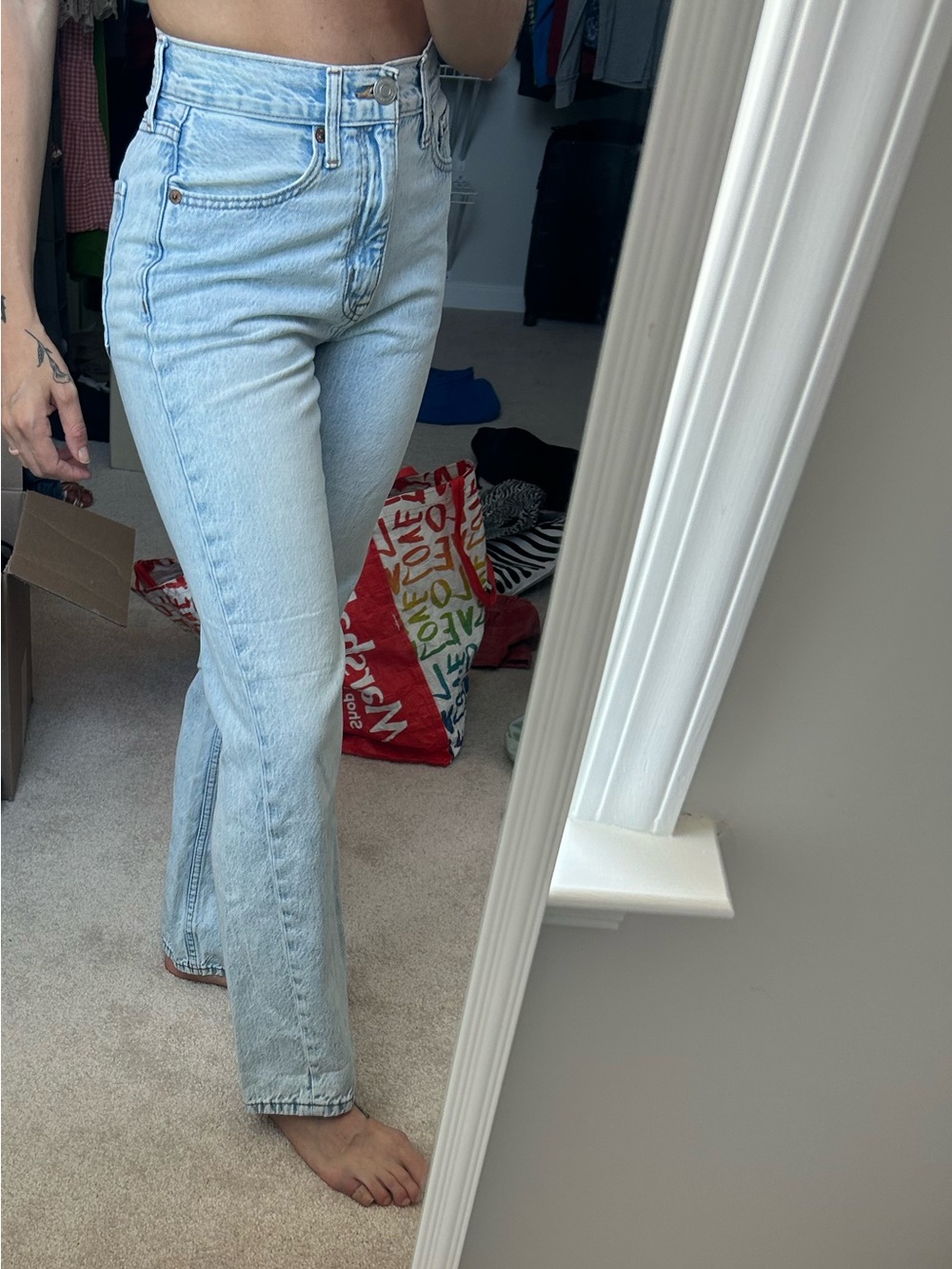 Aero Light Wash Baggy Jeans